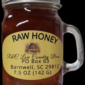 Local Raw Honey from South Carolina - 7.5 oz
