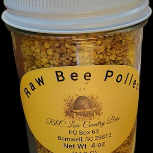 R&C Low Country Bees Polline d'api grezzo e completamente naturale