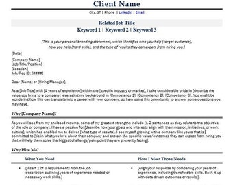 Blue & Black Cover Letter