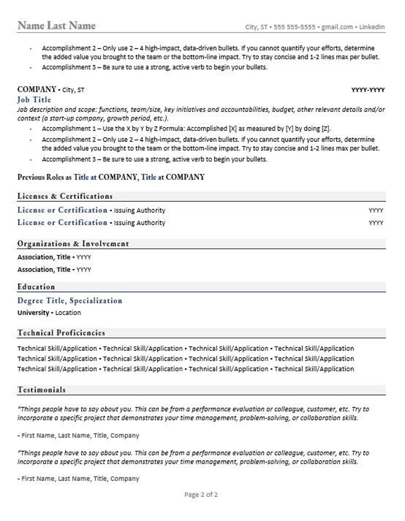 Tech Resume Template Etsy - Il 794xN.5308912197 Brru 