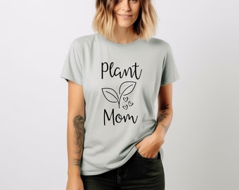 Plant Mom T-Shirt | Comfort Colors Cotton Tee, Gardener Gift
