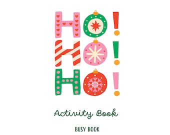 Holiday activity book for kids, Fun workbook for children, Holiday-themed activity pages PLR