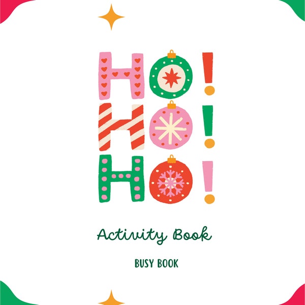 Holiday activity book for kids, Fun workbook for children, Holiday-themed activity pages PLR