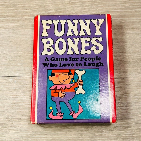 Vintage Complete Funny Bones 1968 Parker Brothers Card Party Game - 100% Complete!