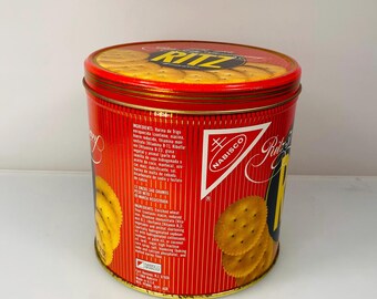 RITZ 限定版クラッカー缶 ヴィンテージ ナビスコ リッツ クラッカー缶：1984年 50周年記念