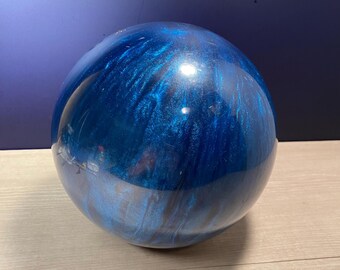 ヴィンテージ コロンビア 300 ブルー スワール ボウリングボール、8