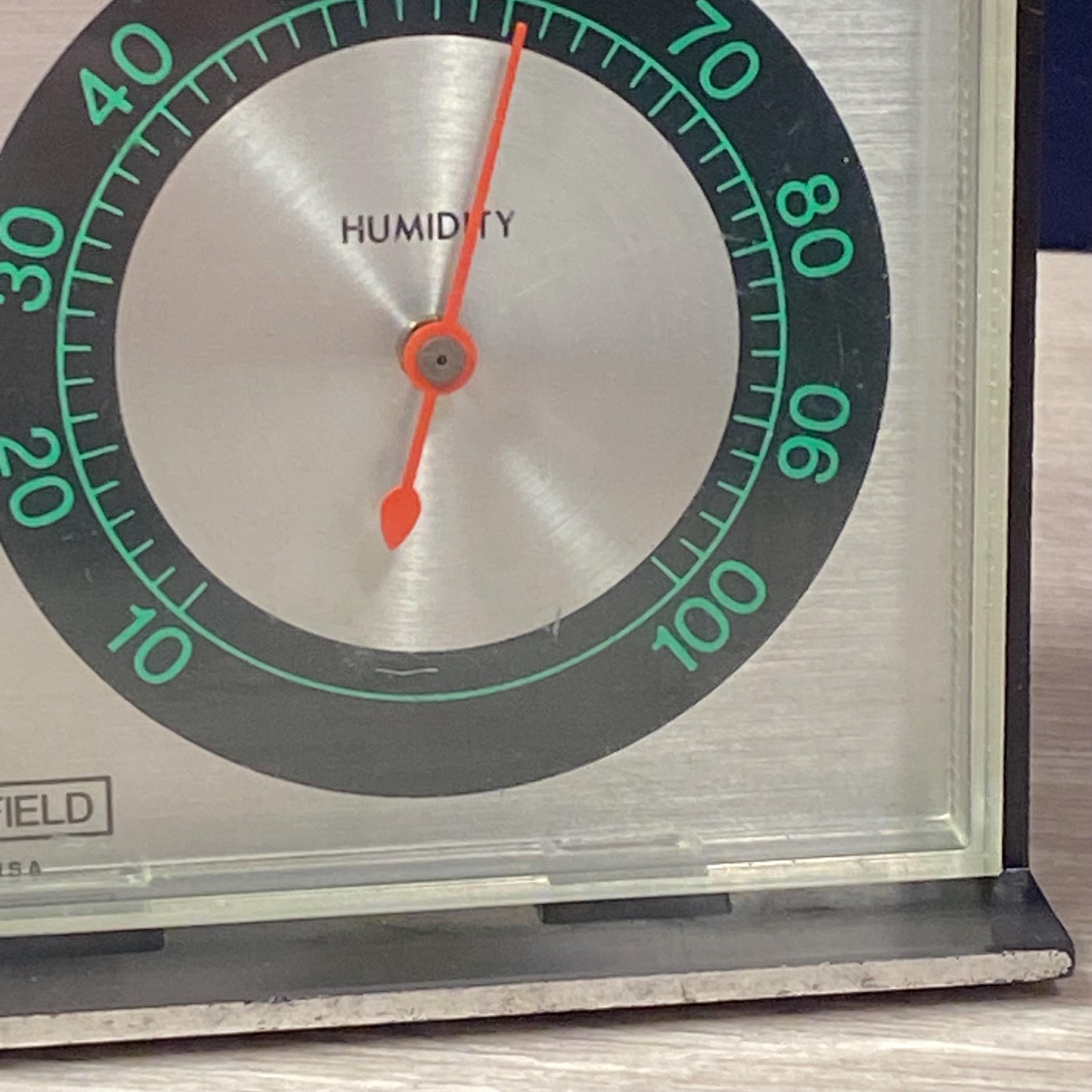 Thermometer Springfeld Vintage Springfield Thermometer Hygrometer, Mid-century Weather Station ...