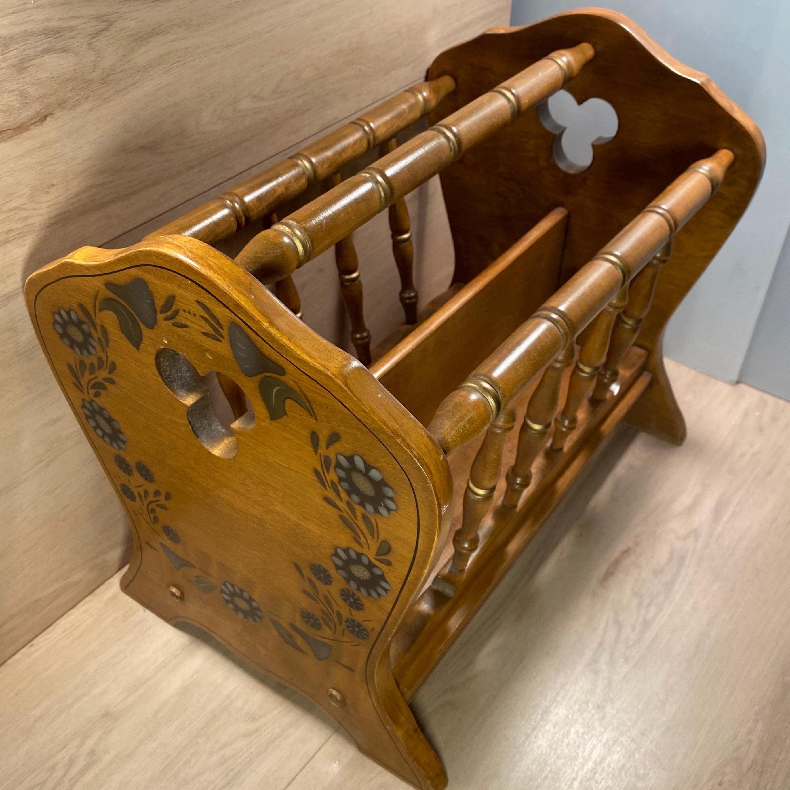 EthanAllen★イーセンアーレン★マガジンラック★ Ethan Allen Magazine Rack - Etsy