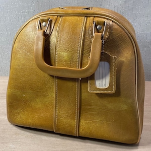 Vintage Bowling Bag Classic 1960s Gladding Vinyl Faux Leather