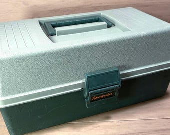 ヴィンテージ スポーツフィッシャー 52 タックルボックス：折りたたみ