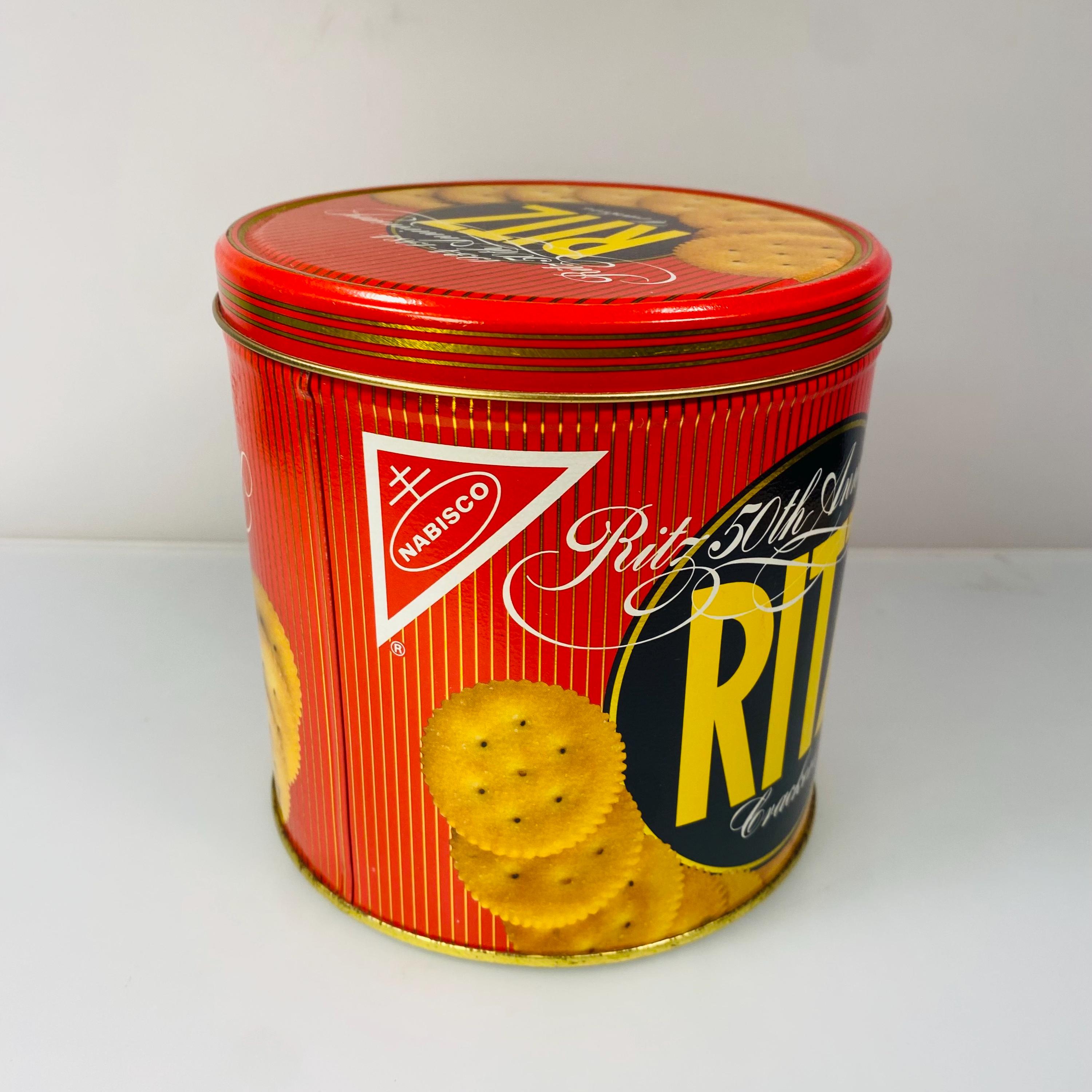 RITZ 限定版クラッカー缶 ヴィンテージ ナビスコ リッツ クラッカー缶：1984年 50周年記念