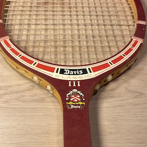 Vintage TAD Davis Tennis Racquet: Classic III Fiberglass Composite