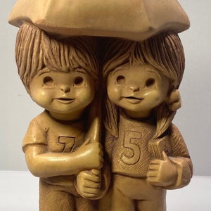 Vintage FannyKins 1980s Walking-N-Rain Bill Mack Figurines,  FannyKins Figurines