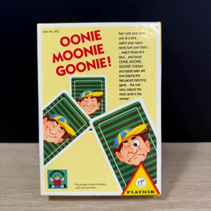 Oonie Moonie Goonie! 1988 Piatnik Kartenspiel | Entdecker Spielzeug Reaktion Spiel NOS