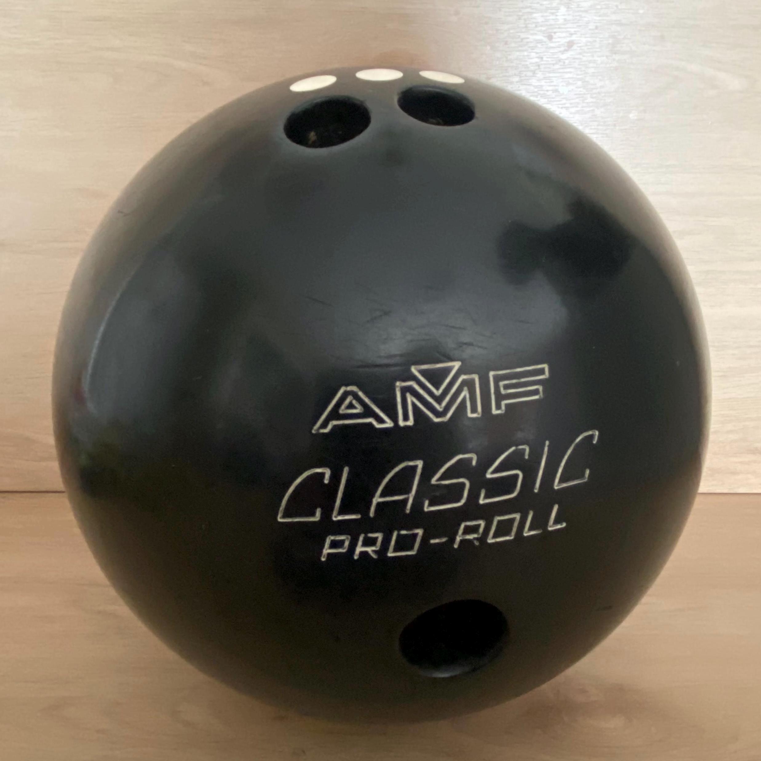 ビンテージ AMF クラシック プロロール ボウリング ボール、15 ポンド