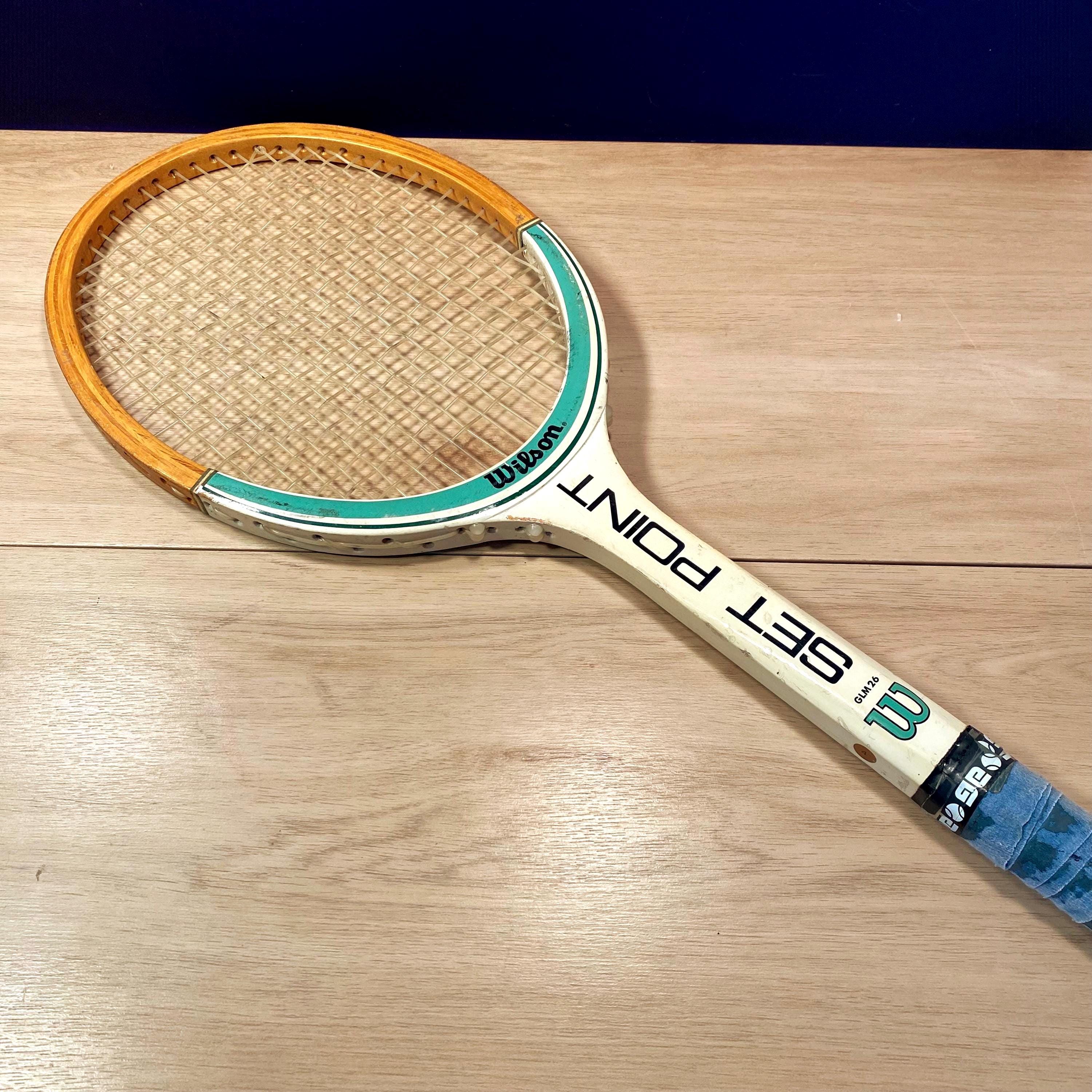 Raquette De Tennis Vintage Wilson « Premier » En Bois - Ancienne, Pour Collection Ou Affichage