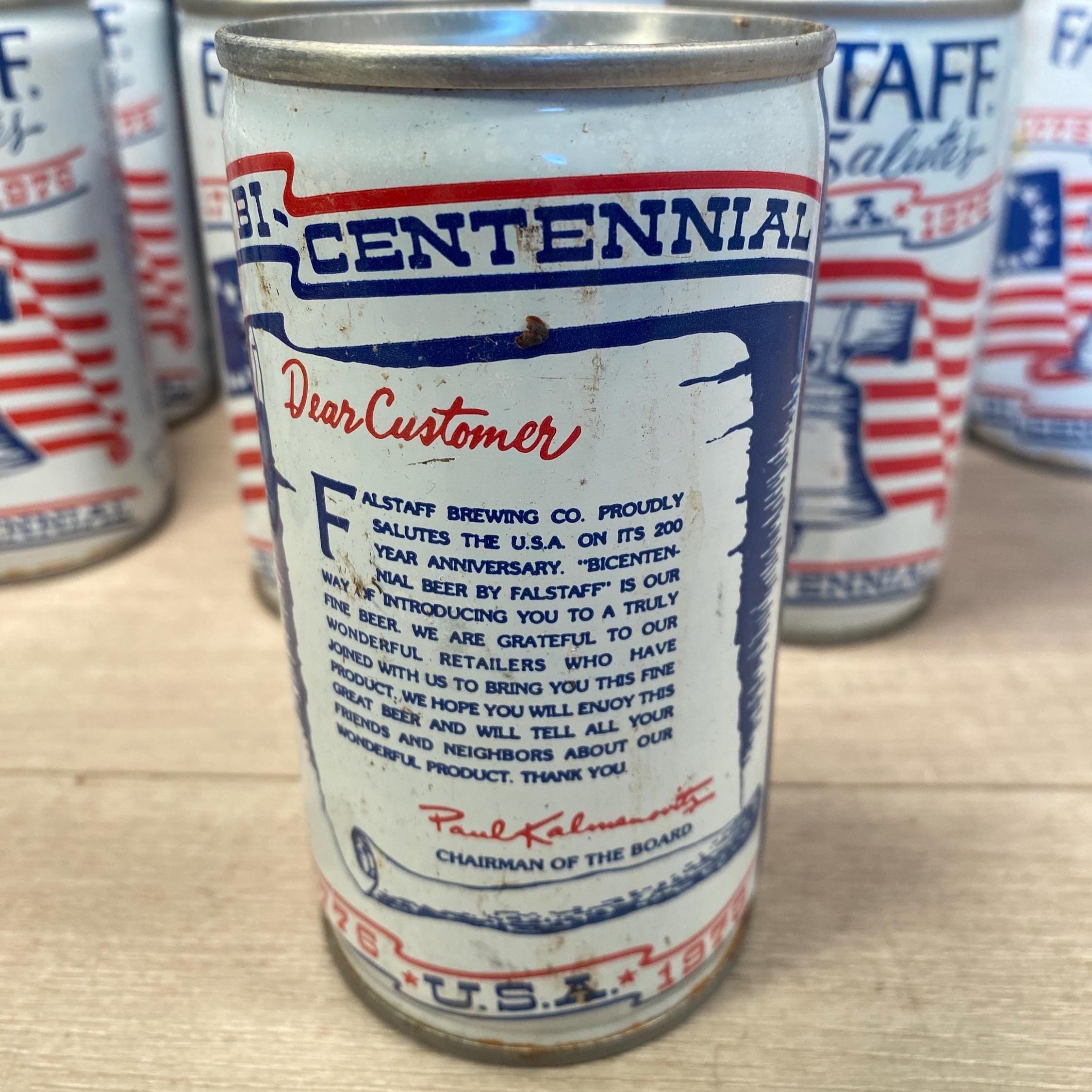 Vintage 1976 Falstaff Centennial Beer Can - Patriotic 1776-1976