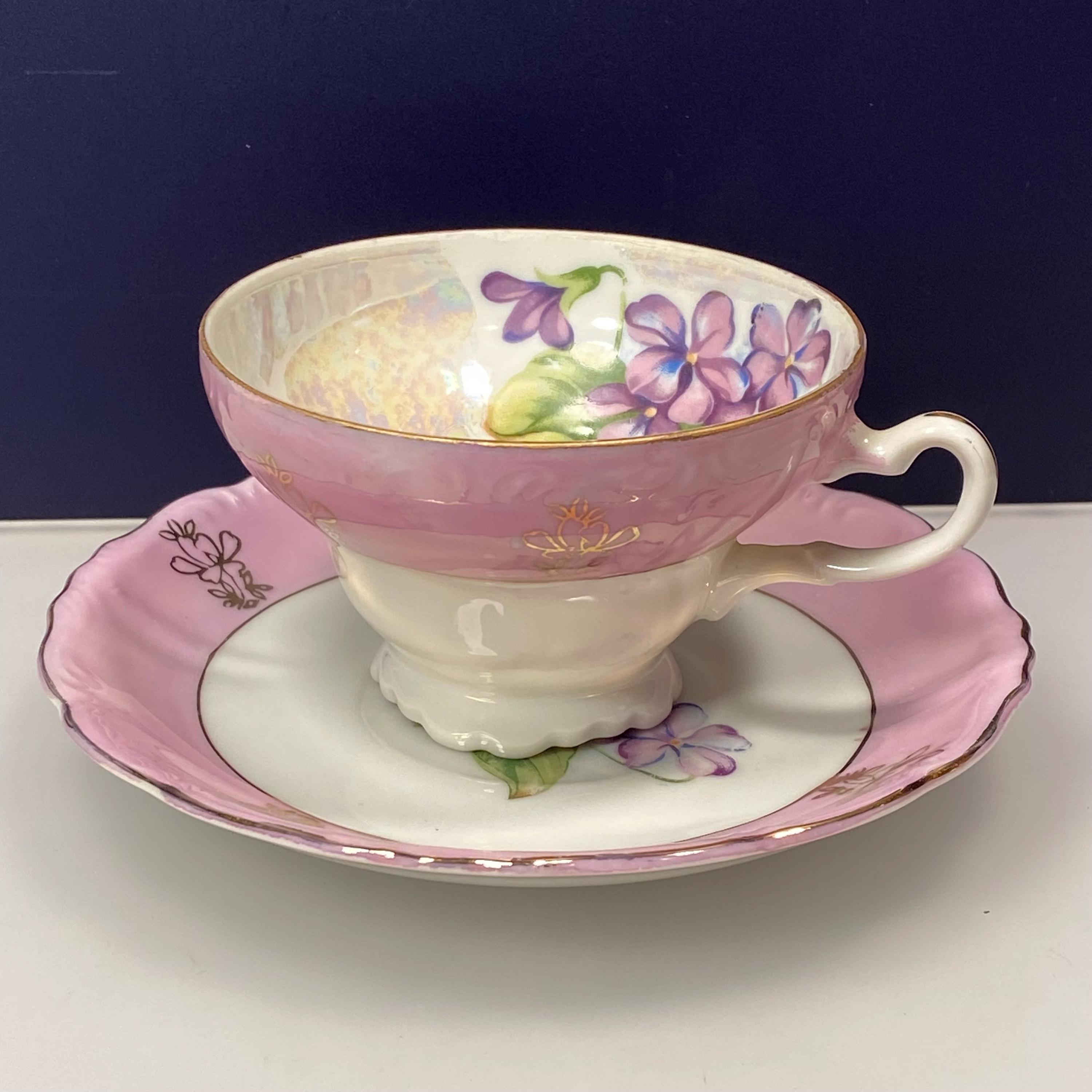 Made in Japan Violet Tea Cups - Etsy