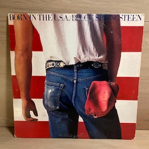 Vintage Vinyl Record: Bruce Springsteen - Born in the U.S.A. (1984 LP) Rock Album