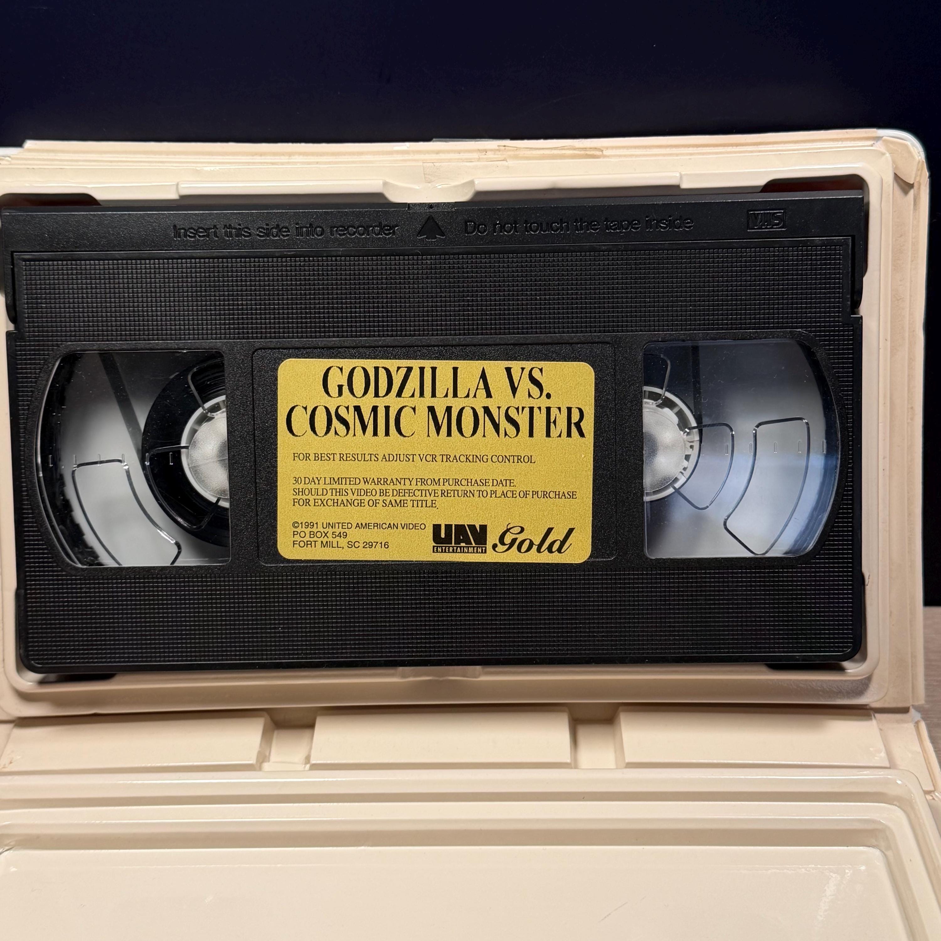 Rare 1991 Godzilla Vs. Cosmic Monster VHS - UAV Gold Edition for