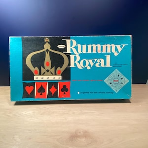 Vintage Rummy Royal Game, 1960s Board Game, Family Game Night, Classic Games, Gift for Him, Card Games, Games, Toys & Games