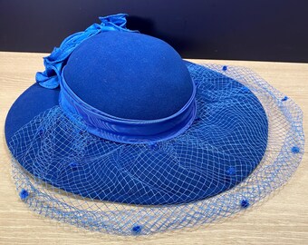 Cloche Hat: Ruffle Flower & Veil, Sonni San Francisco  display picture 1