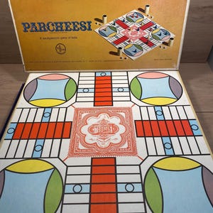 Vintage Parcheesi Game: 1964 Gold Seal Edition, Complete