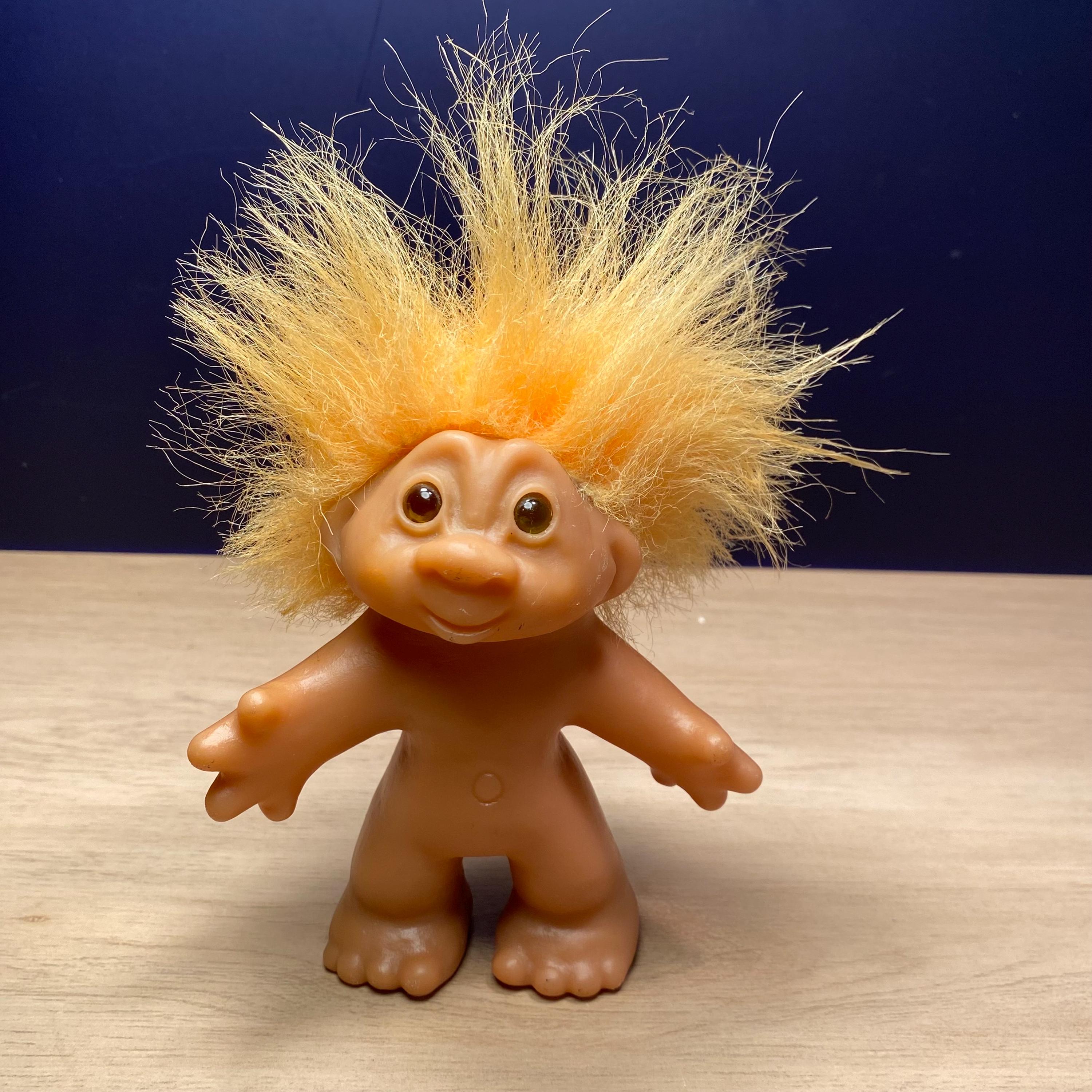 Vintage Dam Troll Doll: 1986 Orange Hair Good Luck Toy - Etsy