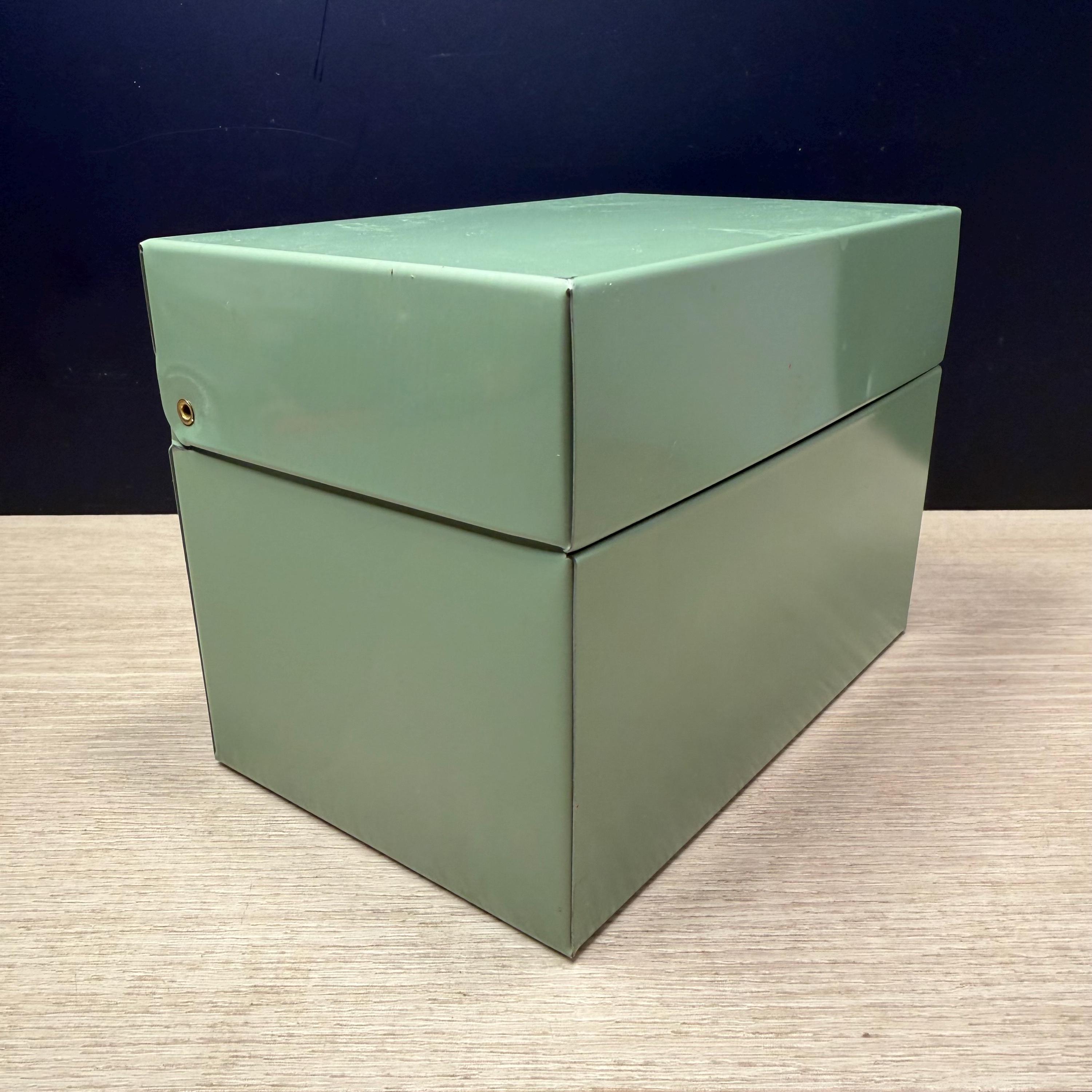 Retro Index Card Box - Etsy