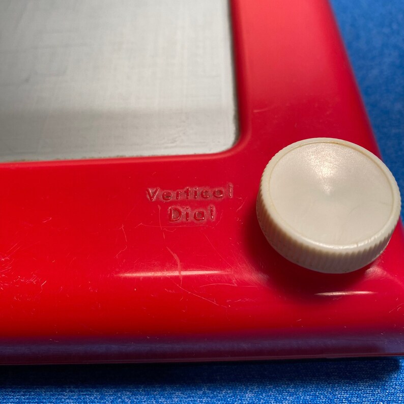 The Original Etch A Sketch From 1960, Vintage Red 505 Ohio Art Magic