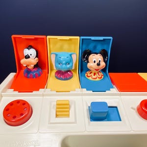 Vintage 1980 Mickey Mouse Playskool Poppin&#39; Pals/ Disney Characters Toddler Toy