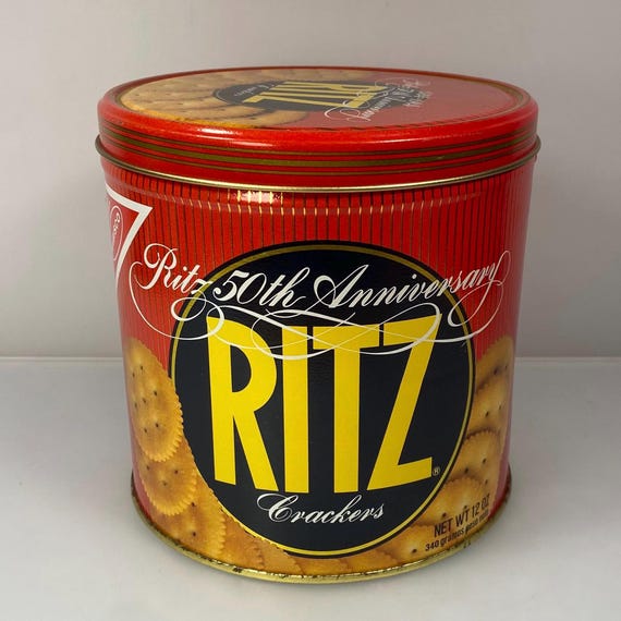 Vintage Nabisco Ritz Crackers Tin: 1984 50th Anniversary
