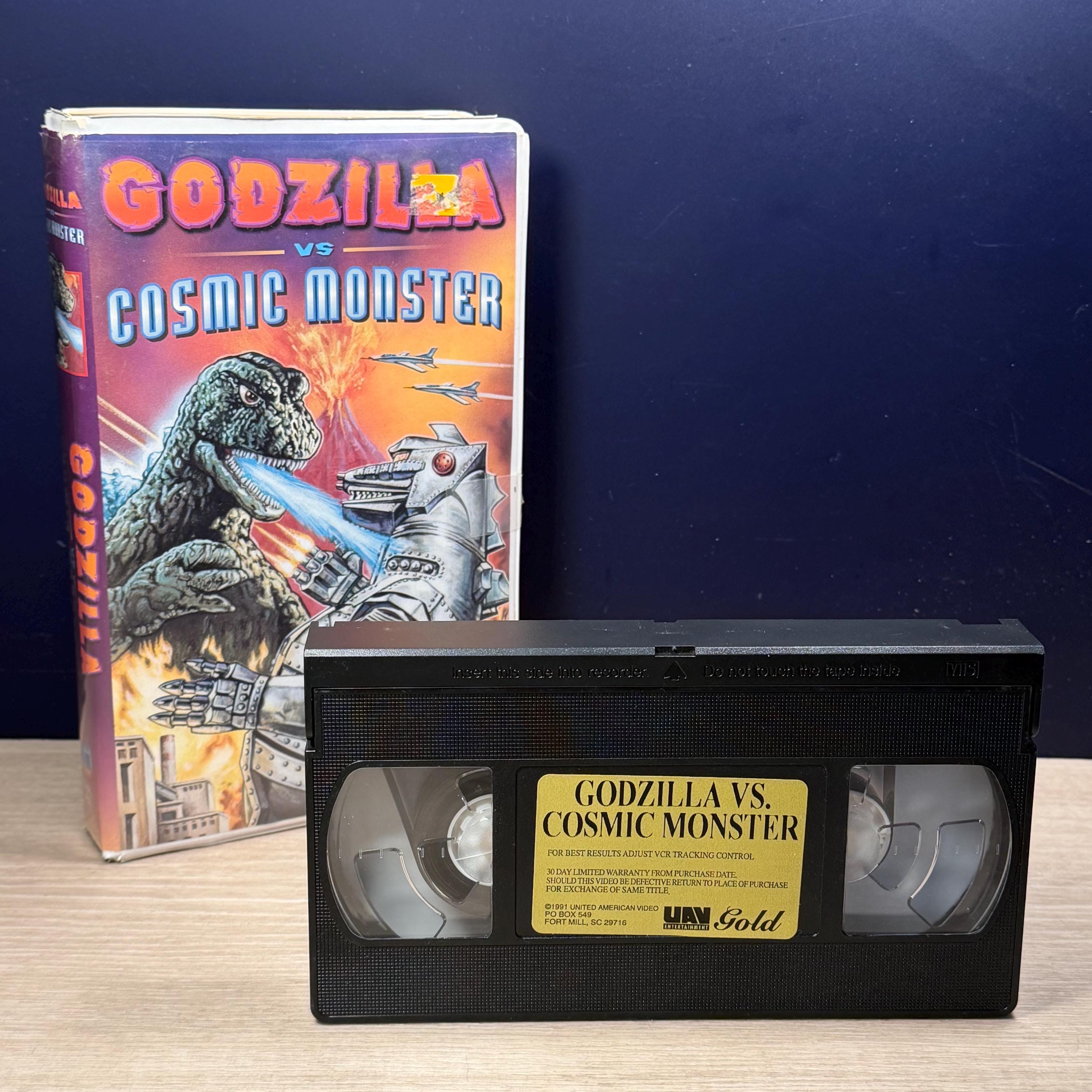 Rare 1991 Godzilla Vs. Cosmic Monster VHS - UAV Gold Edition for