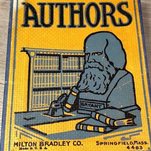 Juego de cartas de autor estándar Art Deco antiguo de Milton Bradley de principios del siglo XX n.º 4483, fabricado en EE. UU. ¡Completo!
