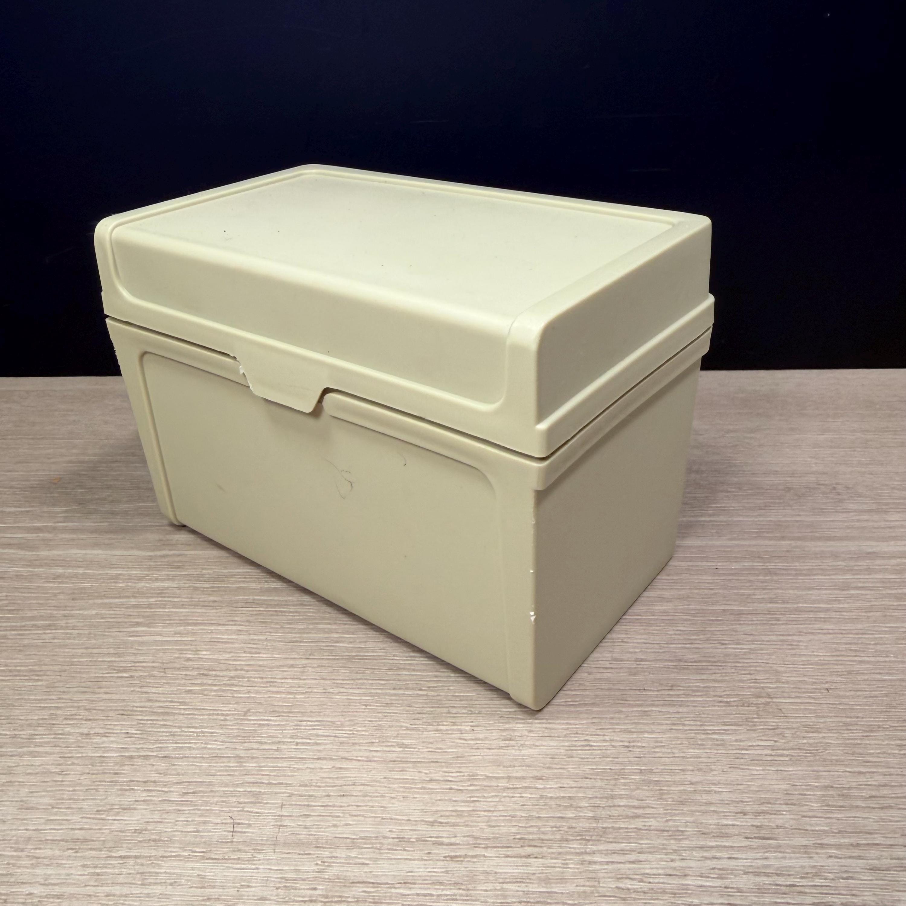 Retro Index Card Box - Etsy