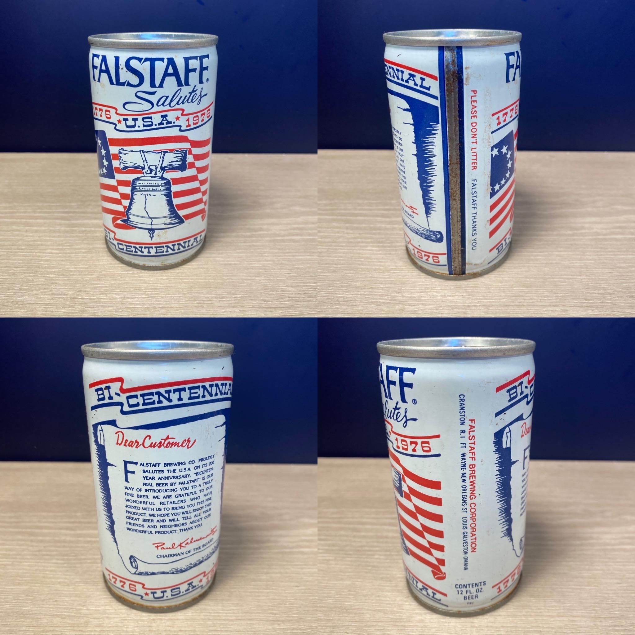 Vintage 1976 Falstaff Centennial Beer Can - Patriotic 1776-1976