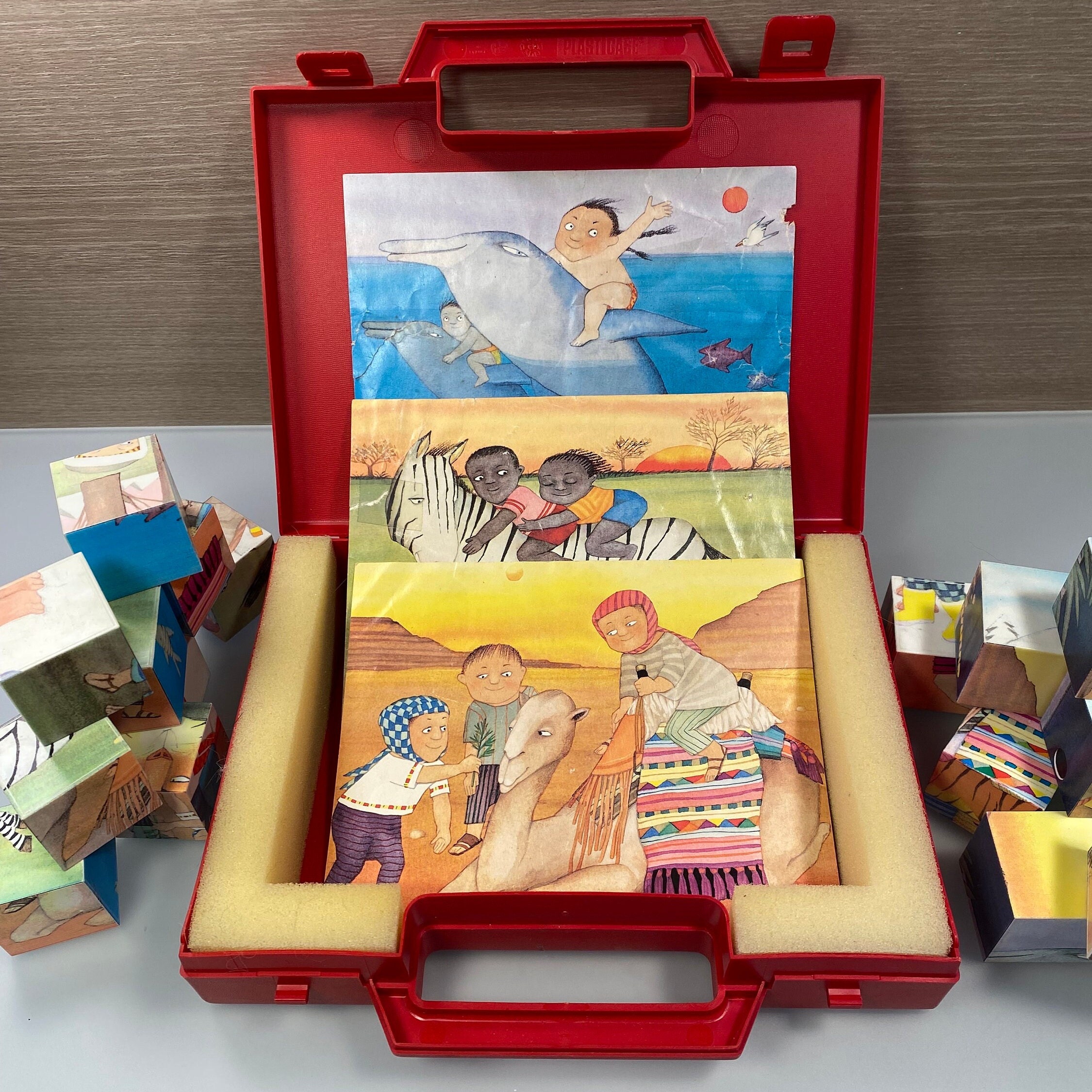 Puzzle 2x1000 pièces : Le Carrousel de Noël - Falcon de luxe - Rue des