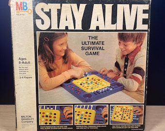 Jogo de Sobrevivência Clássico Stay Alive 1978 da Milton Bradley Completo