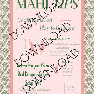 Kaart Mahjong-regels