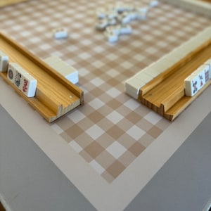 Washable, portable, versatile Play Mat for Mahjong, dominos, rummikub, tiles, kids blocks, desktop, workouts, and more