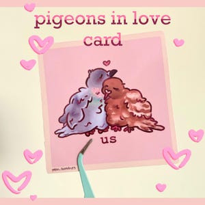 Tarjeta de San Valentín/regalo "nosotros" palomas