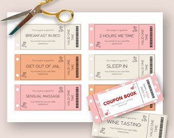 Love Coupon Book Customizable Valentine's Day Gift Printable Coupon Book Couples Gift For Boyfriend Instant Download Gift For Girlfriend