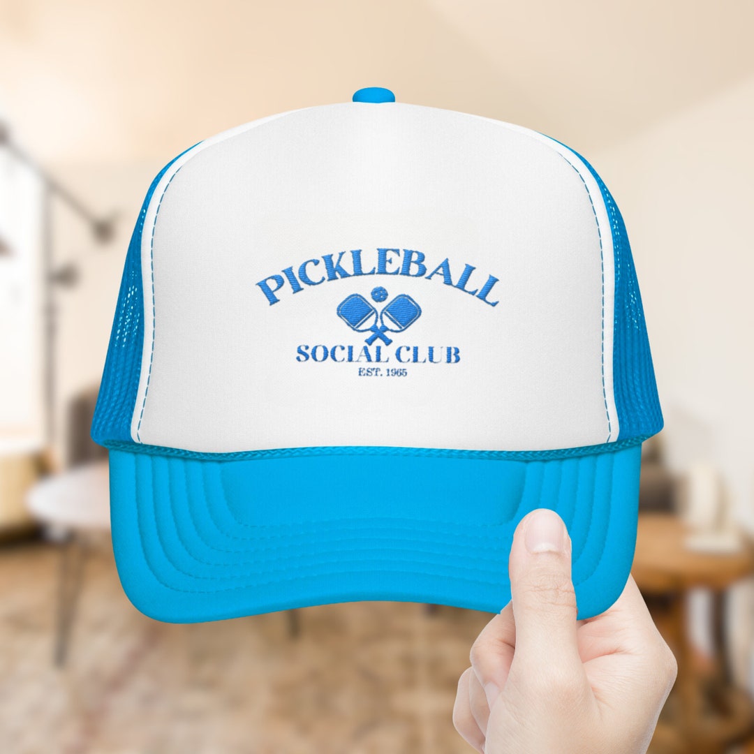 Pickleball Embroidered Trucker Hat, Weekend Hat, Summer Trucker Hat