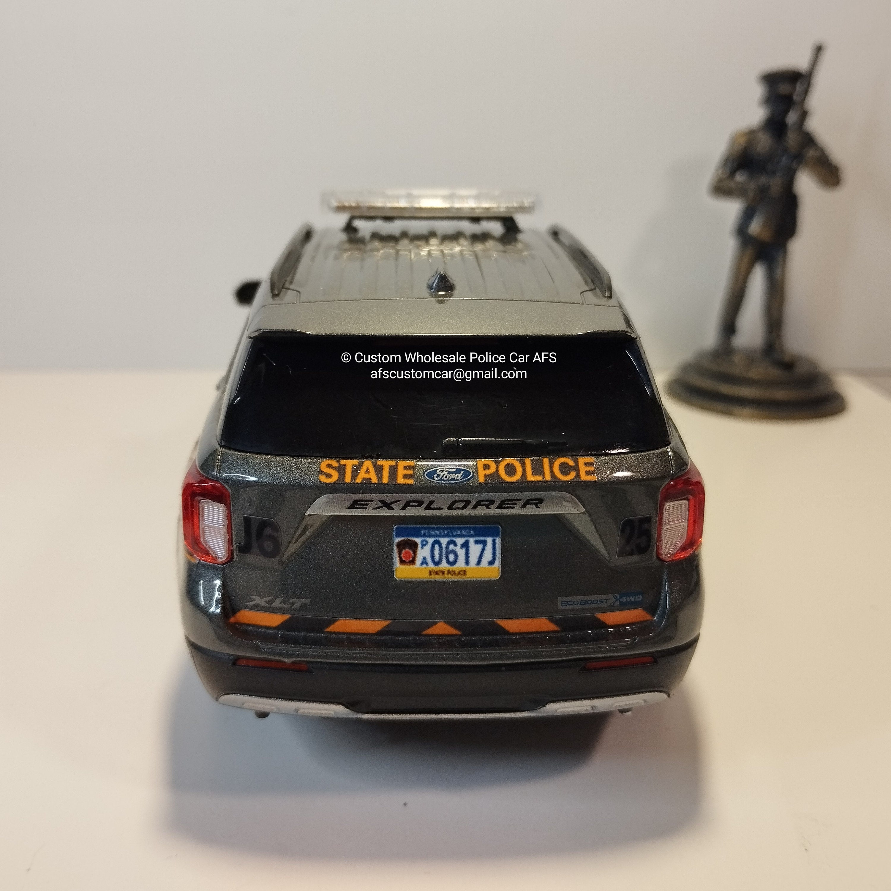 Pennsylvania State Trooper Police Car Decals - 1/25th - 1/24th Scale By TRACKSIDE