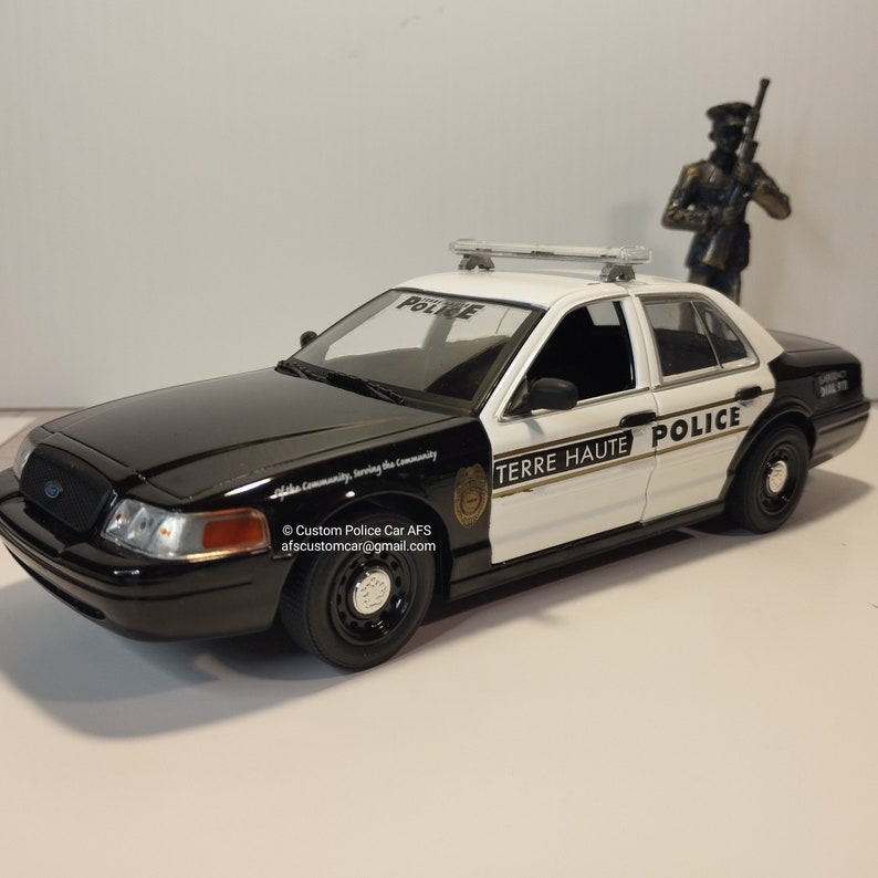 Terre Haute Police Model Car Diecast Metal & Plastic Ford Crown