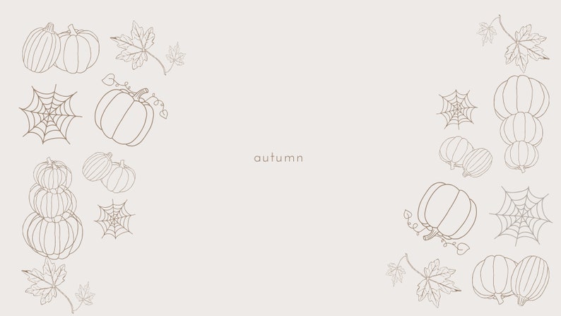 Minimalist Autumn Desktop Wallpaper - Etsy