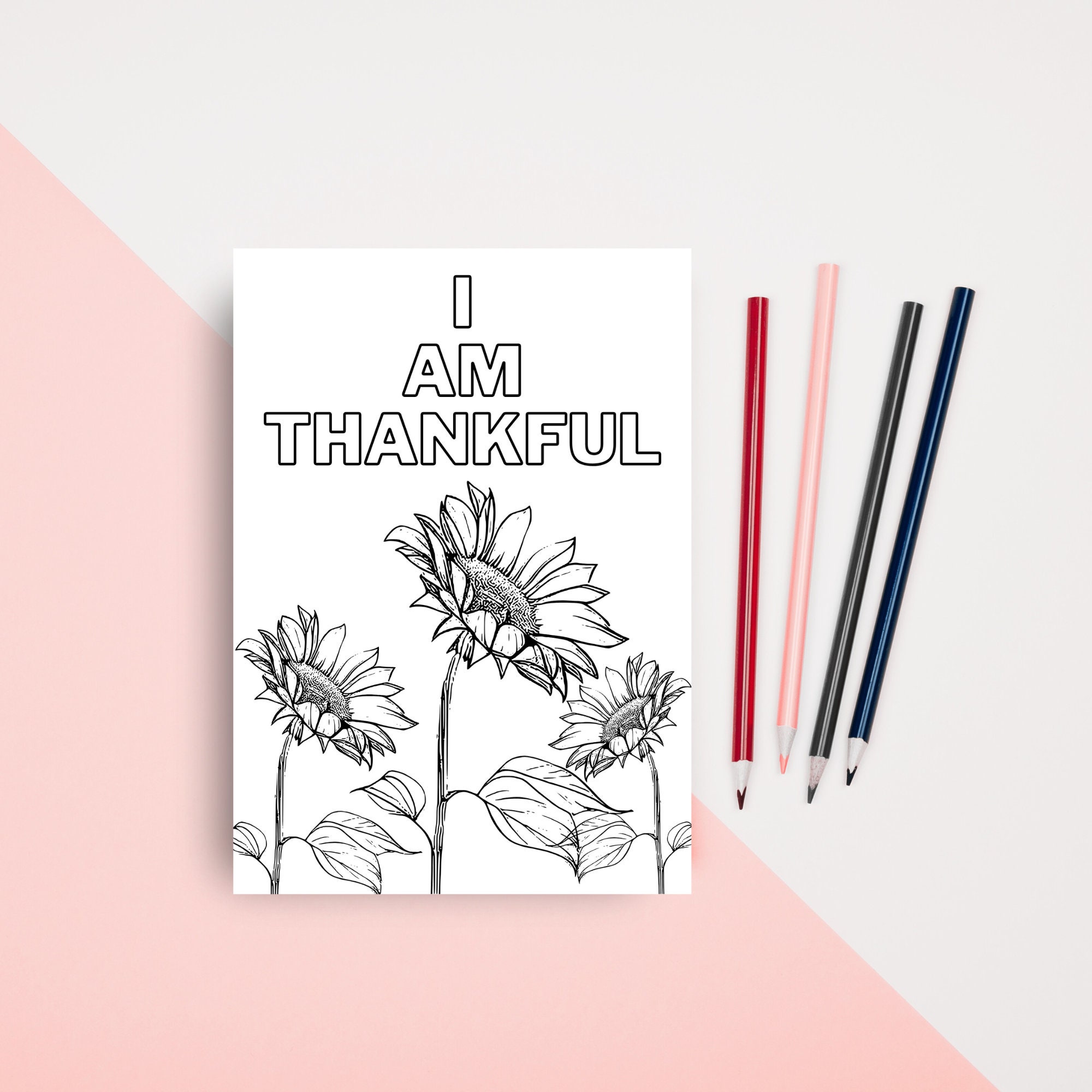 10 Thanksgiving Coloring Pages Gratitude Coloring Sheets - Etsy