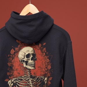 Skeleton Lover Hoodie | Trendy Sweatshirt | Oversized Graphic Hoodie for Unisex | Halloween Hoodie | Custom Design Hoodie | Halloween Gifts