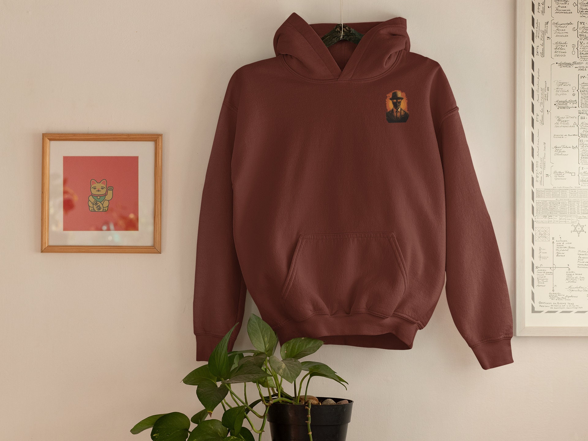 【TWN】★男女兼用★INVISIBLE MAN HOODIE THE INVISIBLE MAN Licensed Hooded Sweatshirt Heather Hoodie