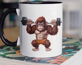 Accent Coffee Mug, 11oz -  Monkey No Pain No Gain